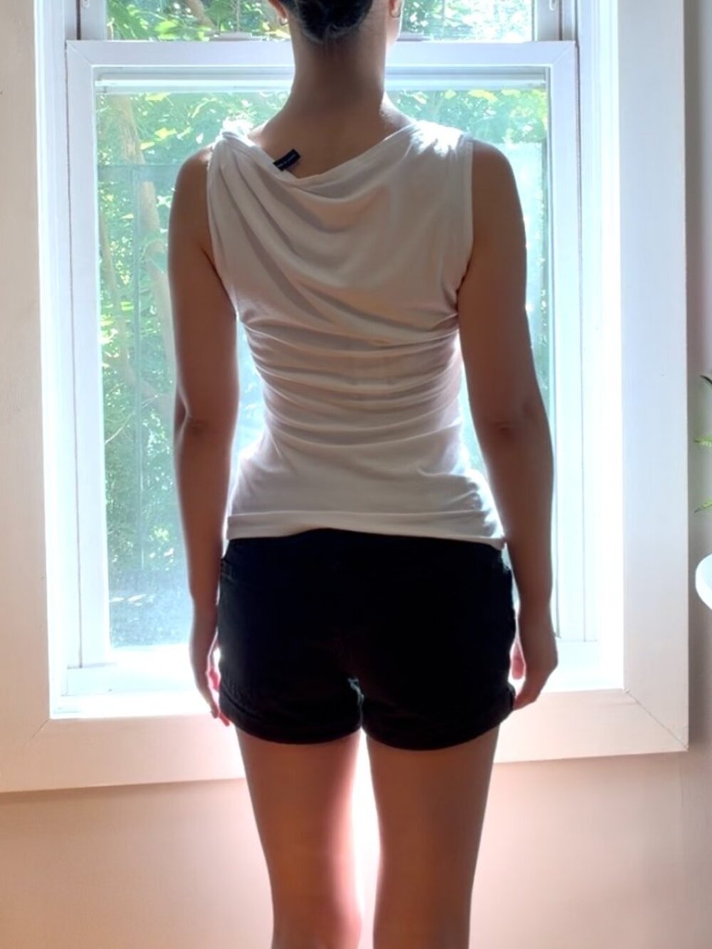 Veronica Beard Otessa Twist Shoulder Ruched Top - Picture 5 of 10